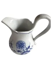 Vorschaubild 1 von Milchkännchen Kanne Weiß Klassisch Blumenmuster 500ml