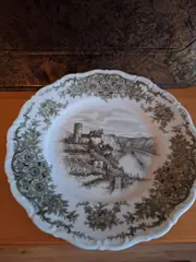 Vorschaubild 3 von Sammelteller Schloss Florales Muster Braun 19 cm Porzellan