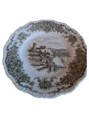 Vorschaubild 1 von Sammelteller Schloss Florales Muster Braun 19 cm Porzellan