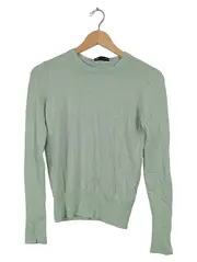 Vorschaubild 2 von Damen Pullover Feinstrick Langarm Grün Mint Gr. M 38