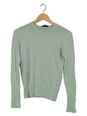 Vorschaubild 1 von Damen Pullover Feinstrick Langarm Grün Mint Gr. M 38