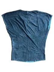 Vorschaubild 2 von Damen T-Shirt Gr. XS Grün Reißverschluss Baumwolle Casual