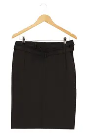 Vorschaubild 1 von Bleistiftrock Damen 38/M Schwarz Business Elegant 59cm Länge