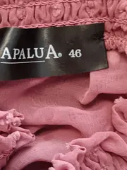 Vorschaubild 5 von Damen Bluse Rosa Gr. 46;3XL Langarm Rüschen Punkte Polyester