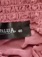 Vorschaubild 6 von Damen Bluse Rosa Gr. 46;3XL Langarm Rüschen Punkte Polyester