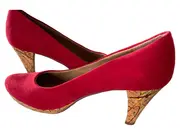 Vorschaubild 2 von Damen Pumps Gr. 42 Rot Elegant Korkabsatz