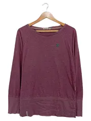 Vorschaubild 1 von Langarmshirt Damen Gr. 38/M Lila Meliert Baumwolle Casual