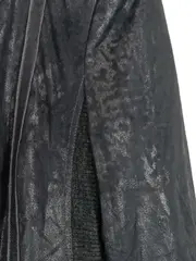 Vorschaubild 3 von Damen Lederjacke Gr. 44 Schwarz Polyester Freizeit Übergangsjacke