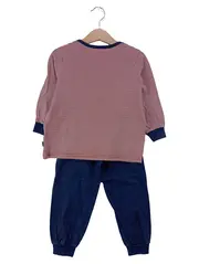 Vorschaubild 2 von Kinder Schlafanzug Gr. 98 Mehrfarbig Gestreift Roboter Baumwolle