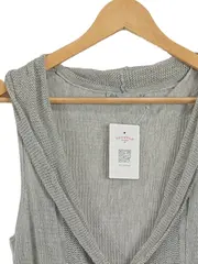 Vorschaubild 2 von Damen Strickweste Grau S Leichte Weste Casual