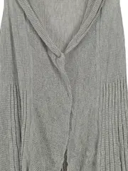 Vorschaubild 3 von Damen Strickweste Grau S Leichte Weste Casual