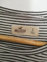 Vorschaubild 3 von Damen T-Shirt Gr. 36/S Weiß Gestreift Cut-Out Schultern Casual