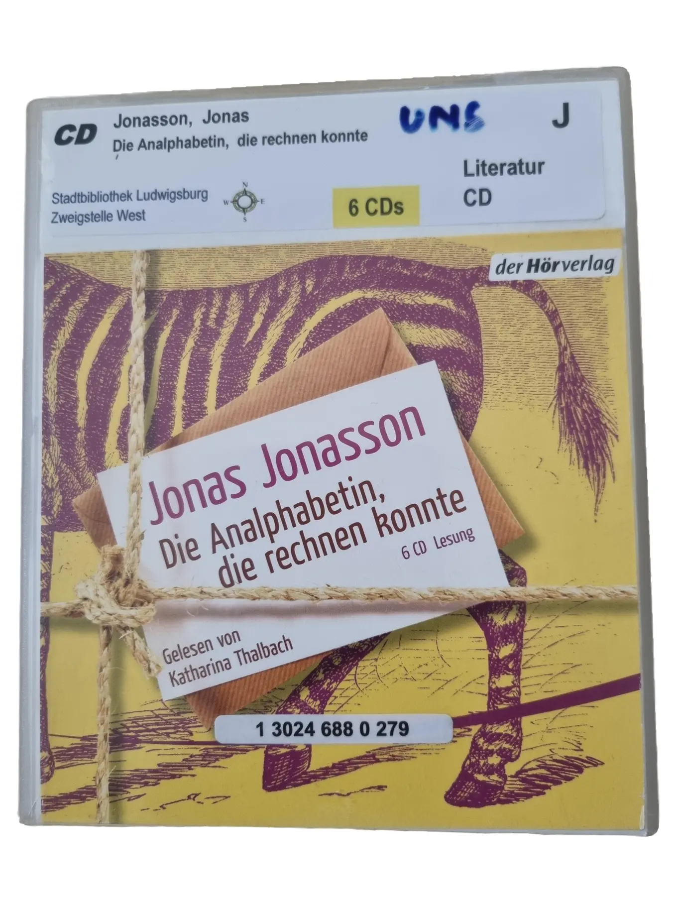 Jonas Jonasson Die Analphabetin, die rechnen konnte Hörbuch 6 CDs