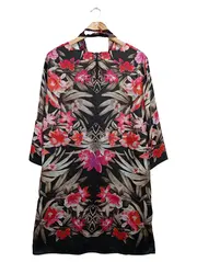 Vorschaubild 2 von Blusenkleid Damen 38/M Mehrfarbig Florales Muster Elegant