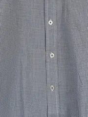 Vorschaubild 5 von Herren Kurzarm Hemd Blau Kariert Gr. 48/M Baumwolle Freizeit