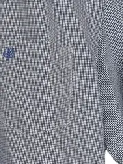 Vorschaubild 4 von Herren Kurzarm Hemd Blau Kariert Gr. 48/M Baumwolle Freizeit