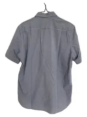 Vorschaubild 2 von Herren Kurzarm Hemd Blau Kariert Gr. 48/M Baumwolle Freizeit