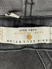 Vorschaubild 3 von Herren Destroyed Jeans W34 Grau Casual Baumwolle Elasthan Used Look