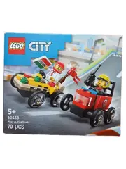 Vorschaubild 1 von City 60458 Pizza vs. Fire Truck Bauset 70 Teile NEU OVP