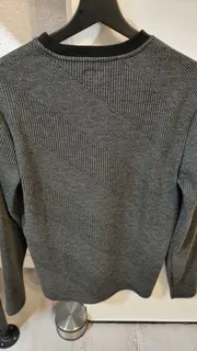 Vorschaubild 2 von Herren Pullover Gestreift Grau Einheitsgröße Casual