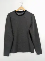 Vorschaubild 1 von Herren Pullover Gestreift Grau Einheitsgröße Casual