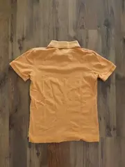 Vorschaubild 3 von Damen Poloshirt Orange Gr. S Baumwolle Kurzarm Casual