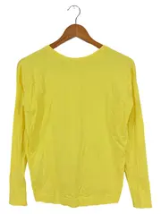 Vorschaubild 2 von Damen Pullover Gelb Gr. 34/XS Viskose Casual Langarm