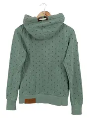 Vorschaubild 2 von Damen Sweatjacke Gr. 36/S Grün Anker Muster Hoodie Streetwear