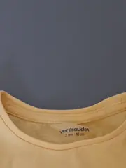 Vorschaubild 4 von Mädchen T-Shirt Gr. 86 Baumwolle Kurzarm Gelb Blumenmuster