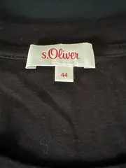Vorschaubild 3 von Damen T-Shirt Gr. 44/XXL Schwarz Casual Kurzarm