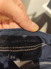 Vorschaubild 3 von Chino Stoffhose Damen Gr. 34 Blau Baumwolle Slim