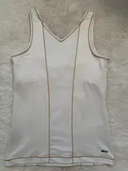 Vorschaubild 3 von Damen Sport Tanktop Shirt Gr. 40/L Weiß Polyester Elasthan