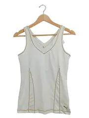 Vorschaubild 1 von Damen Sport Tanktop Shirt Gr. 40/L Weiß Polyester Elasthan