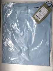 Vorschaubild 5 von Herren T-Shirt Regular Fit Gr. 50/L Blau Baumwolle Casual