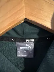 Vorschaubild 2 von Herren Kapuzenpullover Hoodie Gr. L Grün Logo-Print Sportlich