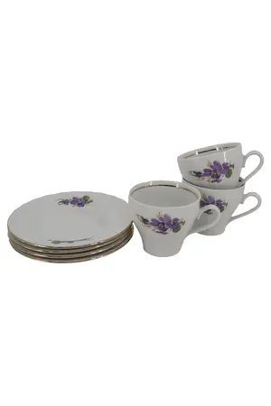 HENNEBERG PORZELLAN Tasse und Unterteller
