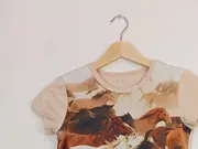 Vorschaubild 4 von Kinder T-Shirt Pferde-Print Mehrfarbig Gr. 152/158 Baumwolle