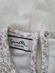 Vorschaubild 3 von Fiftyseven Baby Mädchen Langarmshirt Blumenmuster Gr. 68 Weiß