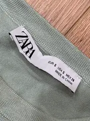 Vorschaubild 5 von Damen Pullover Langarm Gr. S Mintgrün Basic Feinstrick Zierknöpfe