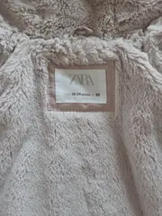 Vorschaubild 2 von Mädchen Steppjacke Gr. 92 Rosa Kapuze Teddyfutter Winter