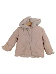 Vorschaubild 1 von Mädchen Steppjacke Gr. 92 Rosa Kapuze Teddyfutter Winter