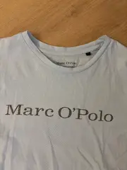 Vorschaubild 2 von Herren T-Shirt Gr. S Hellblau Logo Print Baumwolle