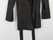 Vorschaubild 3 von Damen Übergangsmantel Gr. 38/M Schwarz Casual Wickelmantel