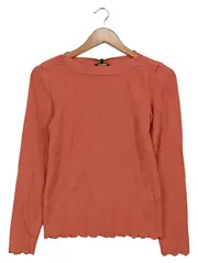 Vorschaubild 1 von Damen Langarmshirt Gr. 36/S Rot Basic Viskose