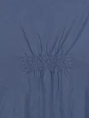 Vorschaubild 2 von Damen T-Shirt Gr. 40/L Blau Casual mit Raffungen