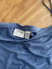 Vorschaubild 3 von Damen T-Shirt Gr. 40/L Blau Casual mit Raffungen