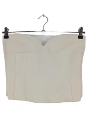 Vorschaubild 1 von Damen Top Elegant Weiß Gr. M Party Bustier Ärmellos Polyester