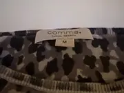 Vorschaubild 4 von Pullover Damen Animal Print Leo Grau Gr. M Langarm Baumwolle