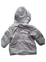 Vorschaubild 2 von Mädchen Winterjacke Steppjacke Gr. 86 Grau Pink Fleecefutter
