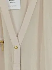 Vorschaubild 4 von Damen Bluse Gr. 34/XS Beige Langarm Modern